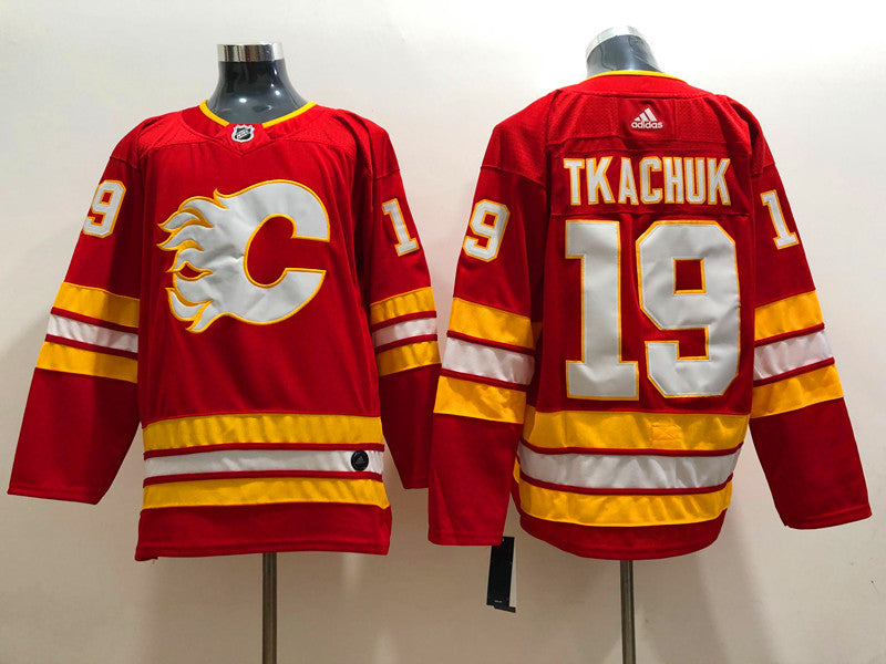 Men's Calgary Flames Matthew Tkachuk #19 Red Home Breakaway Player Jerseys