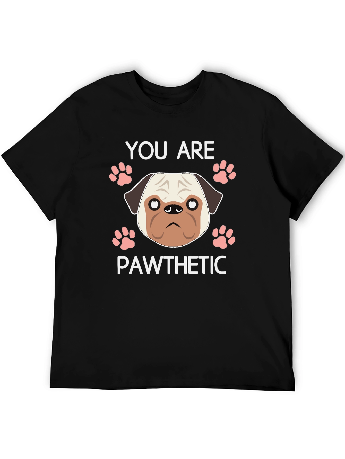 Pawthetic Pug Graphic T-Shirt