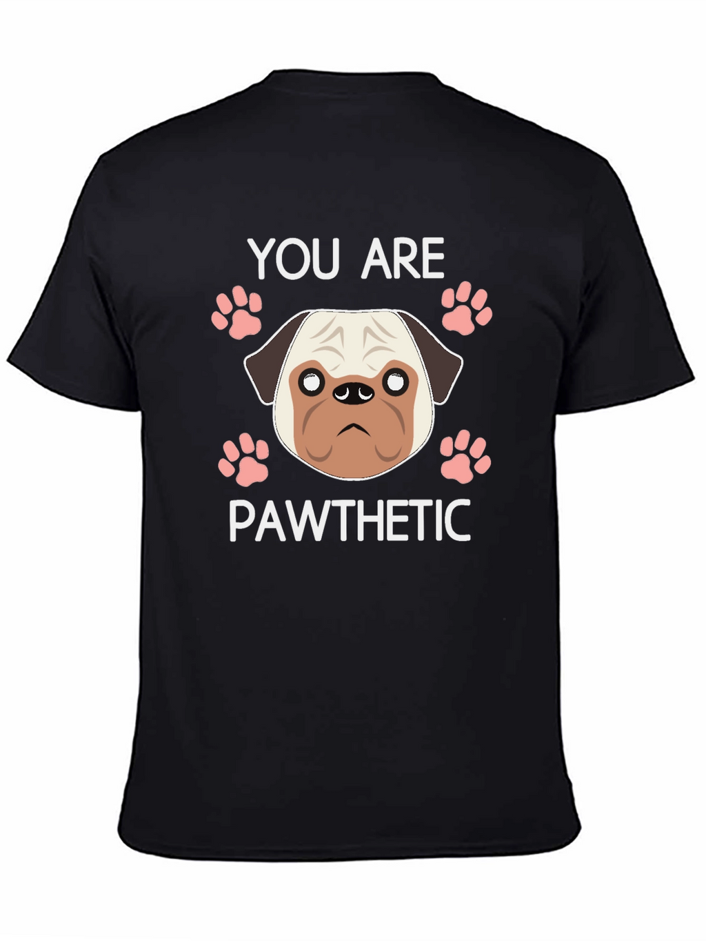 Pawthetic Pug Graphic T-Shirt