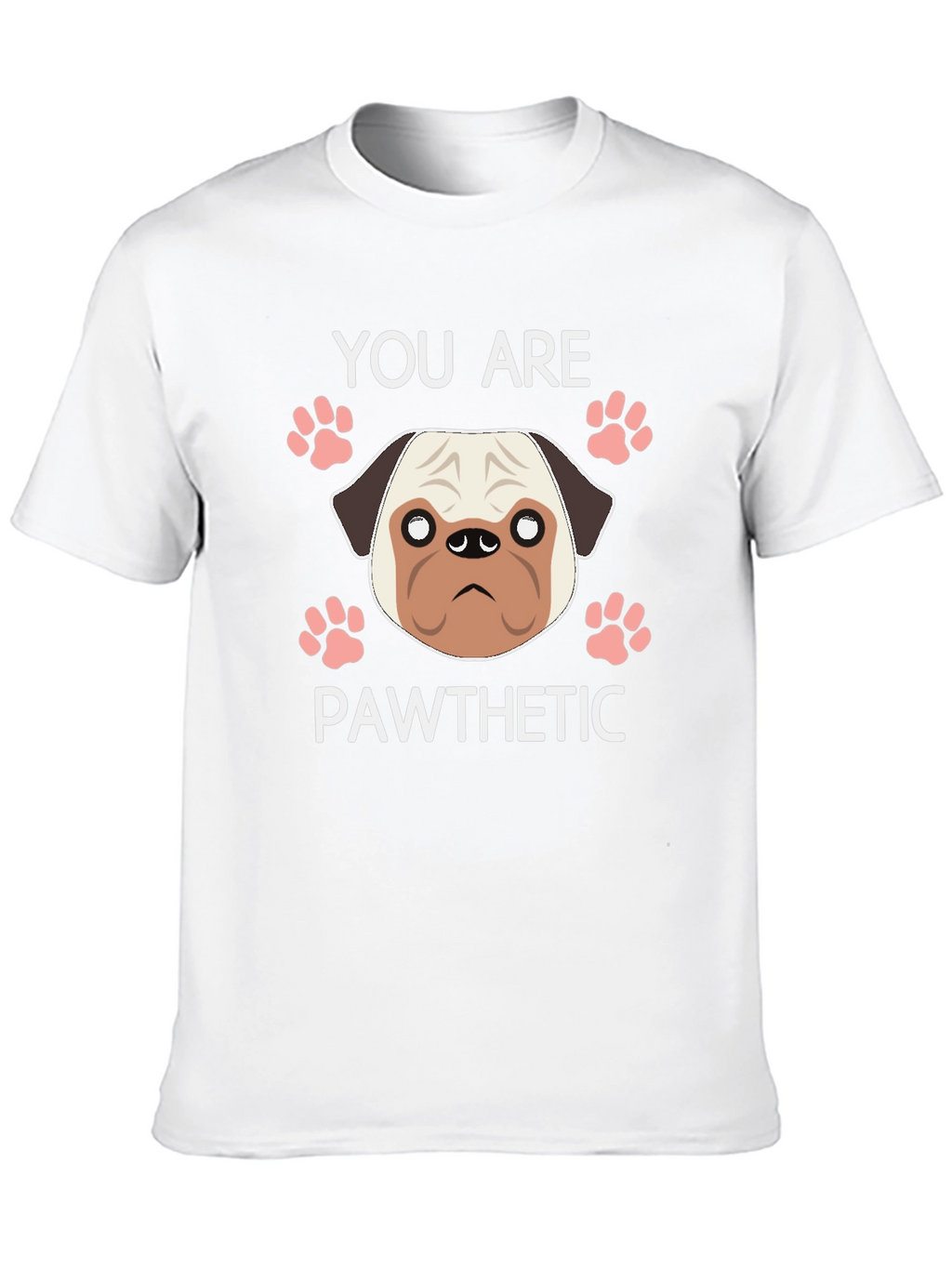 Pawthetic Pug Graphic T-Shirt