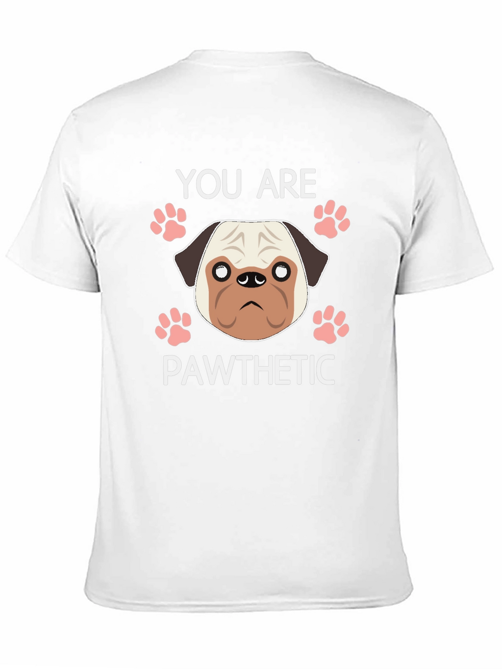 Pawthetic Pug Graphic T-Shirt