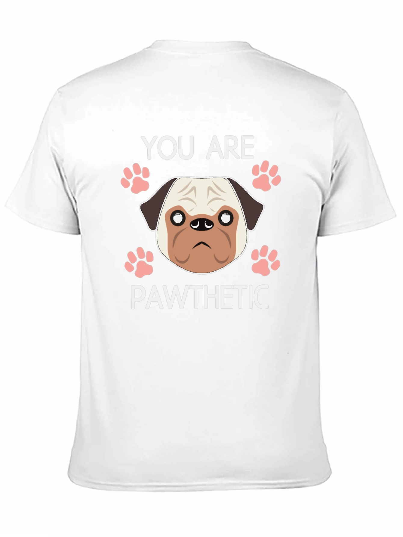 Pawthetic Pug Graphic T-Shirt