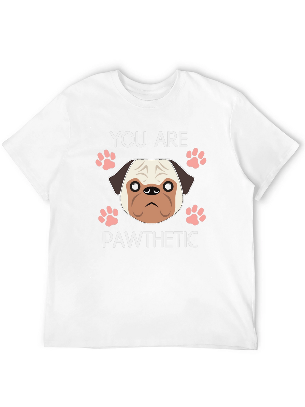 Pawthetic Pug Graphic T-Shirt