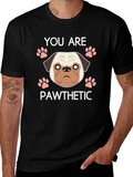 Pawthetic Pug Graphic T-Shirt