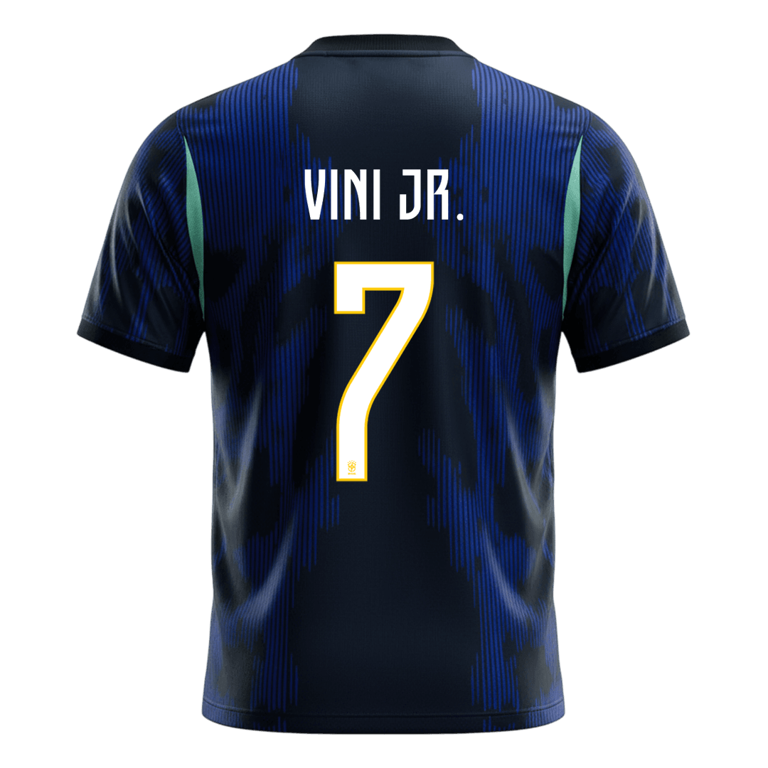 VINI JR. #7 Brazil Away Soccer Jersey World Cup 2026 Navy Image 3