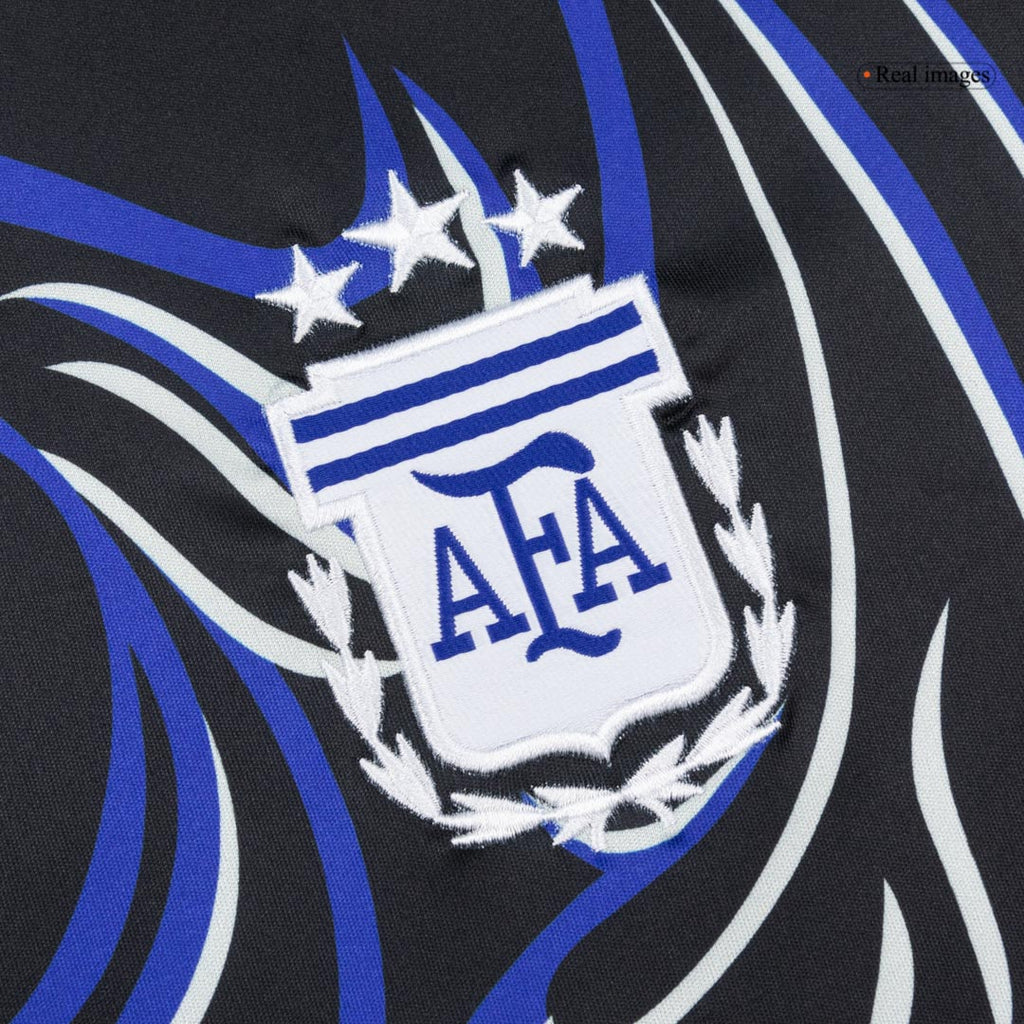 Argentina Away Soccer Jersey World Cup 2026 Black Image 4