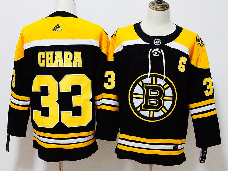 Men's Boston Bruins Zdeno Chara #33 Black Replica Player Jerseys