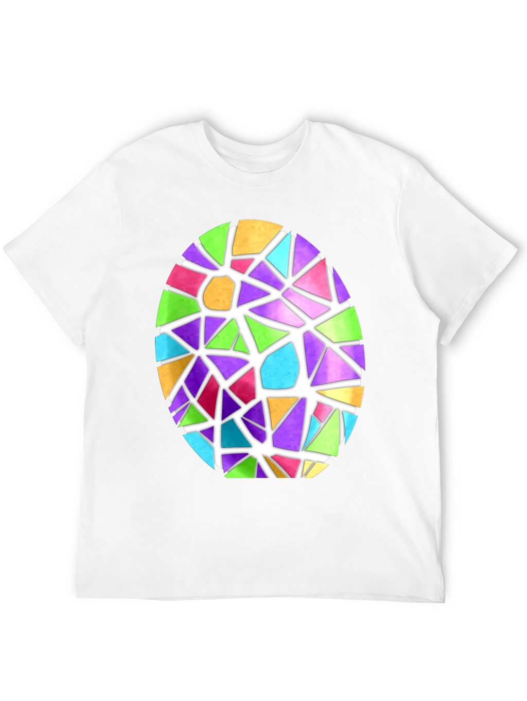 Stained Glass Easter Egg Graphic Tee