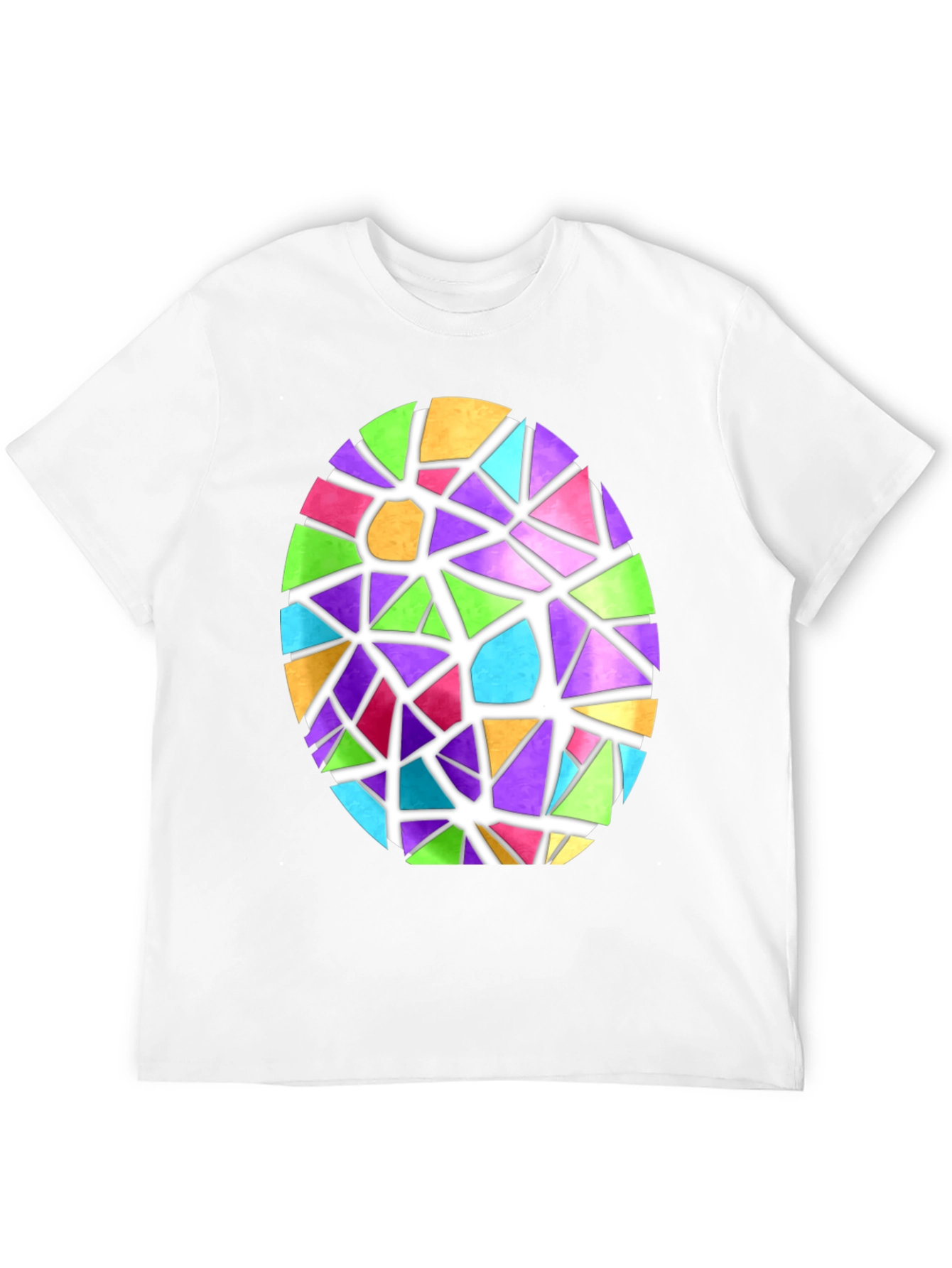 Stained Glass Easter Egg Graphic Tee