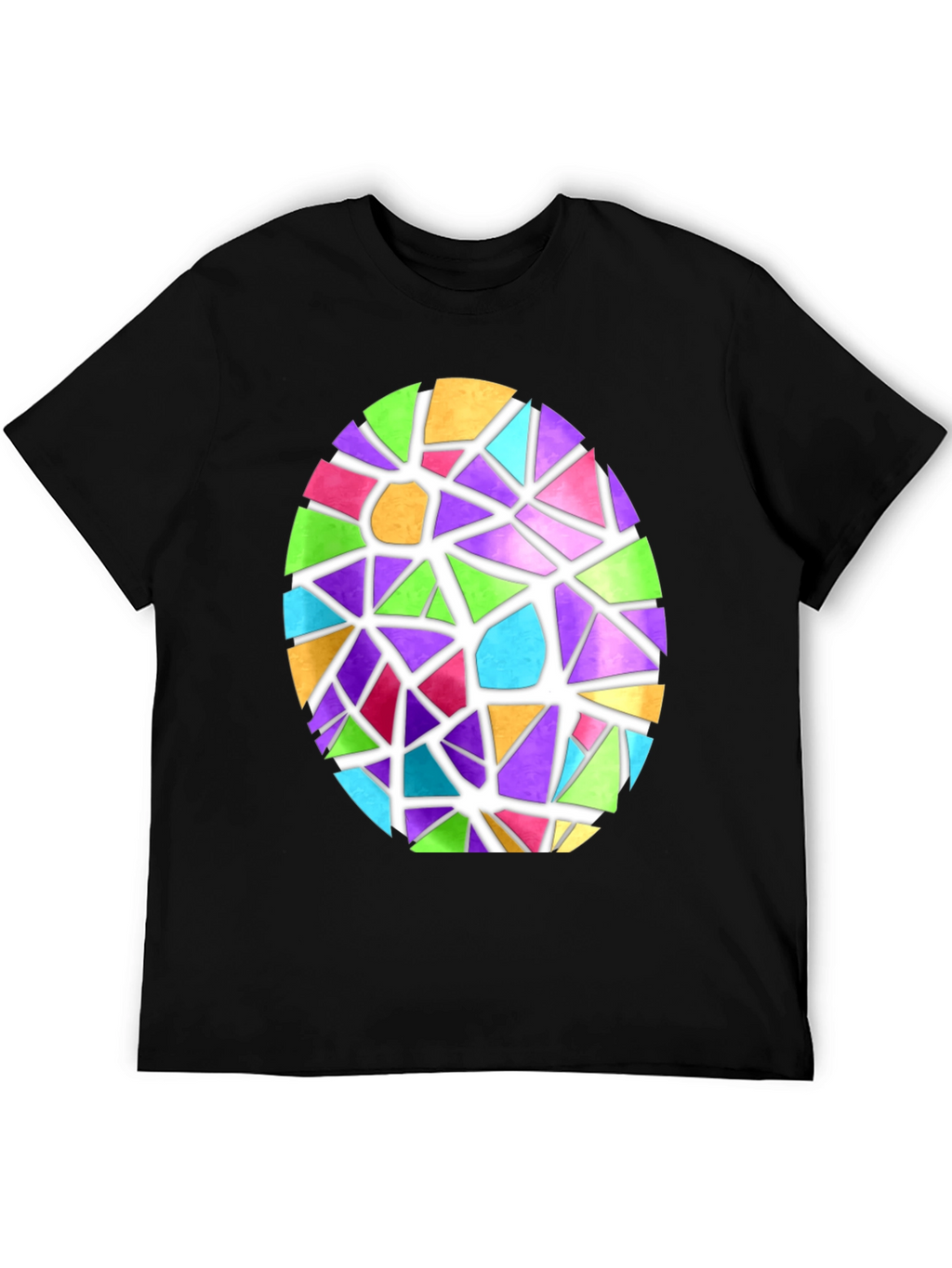 Stained Glass Easter Egg Graphic Tee