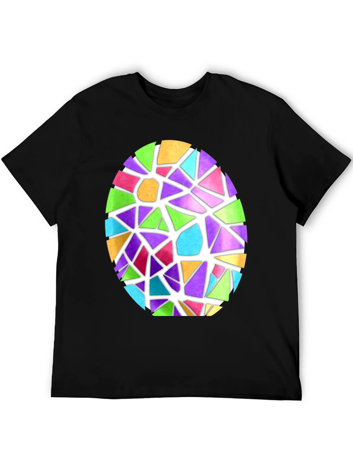 Stained Glass Easter Egg Graphic Tee