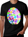 Stained Glass Easter Egg Graphic Tee