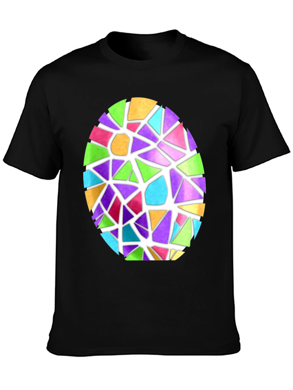 Stained Glass Easter Egg Graphic Tee