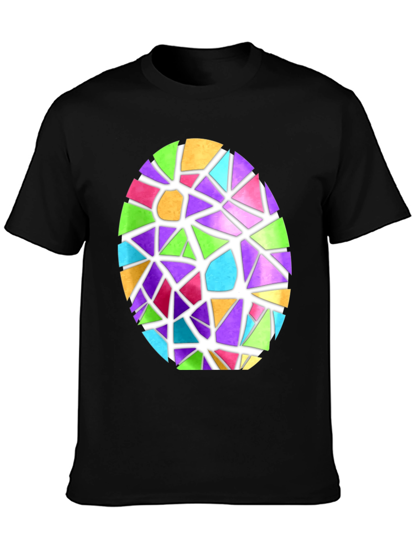 Stained Glass Easter Egg Graphic Tee