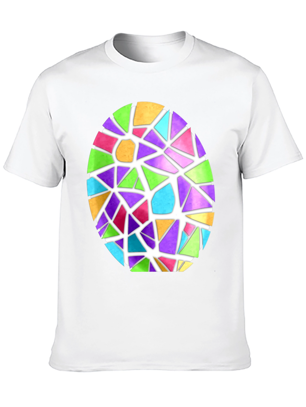 Stained Glass Easter Egg Graphic Tee