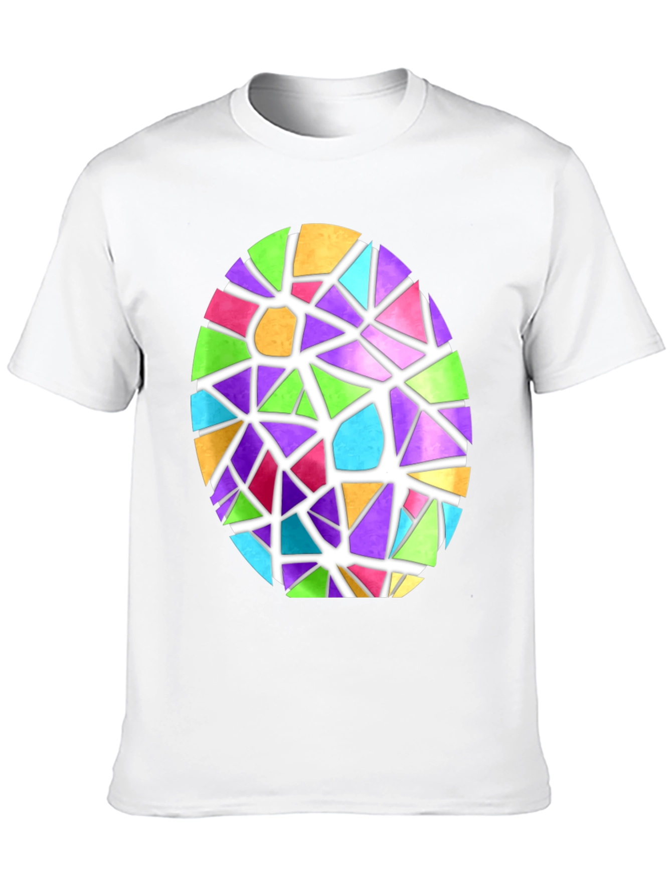 Stained Glass Easter Egg Graphic Tee