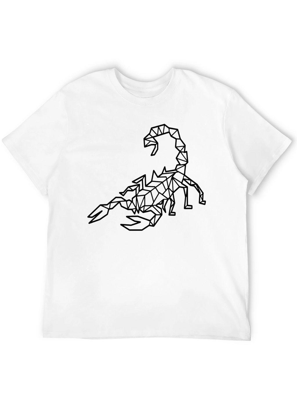 Geometric Scorpion Graphic Black T-Shirt