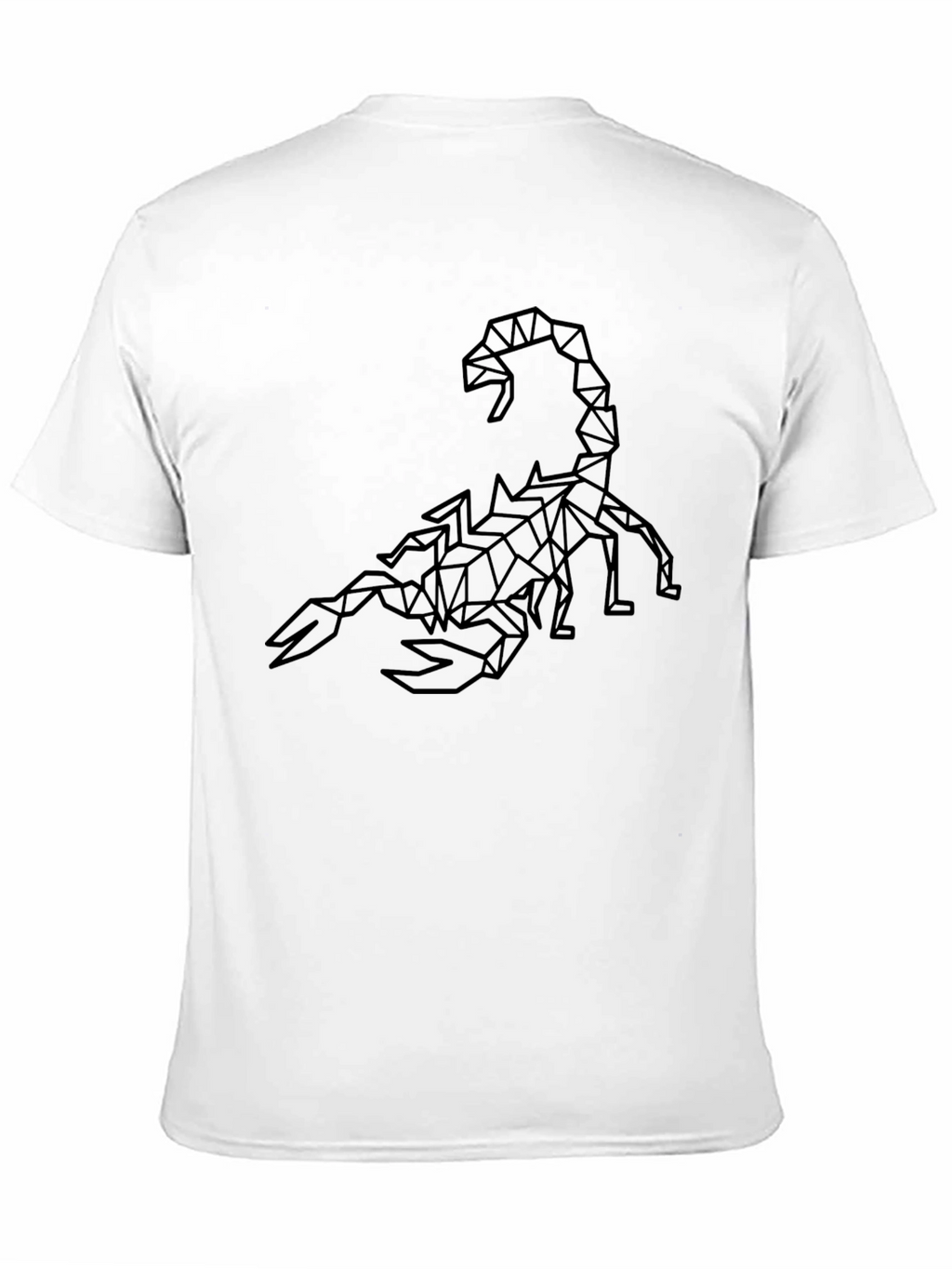 Geometric Scorpion Graphic Black T-Shirt