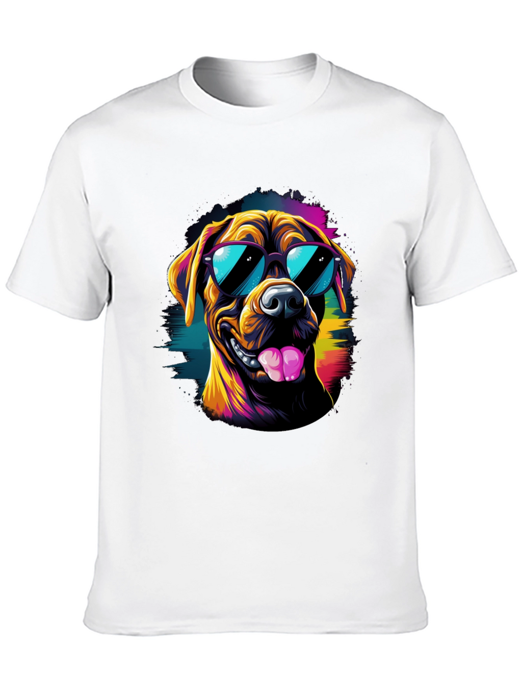 Cool Dog Graphic Tee - Black