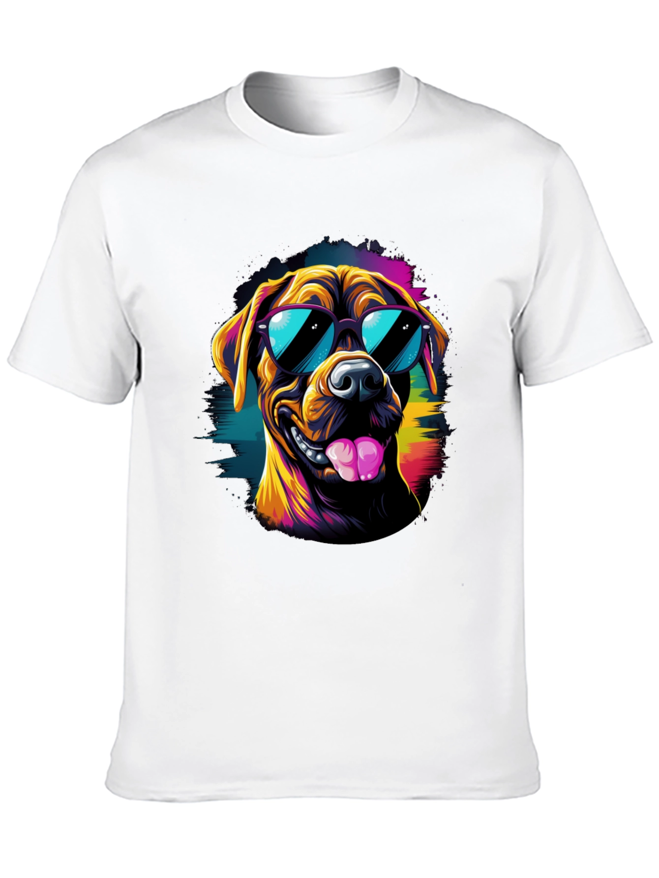 Cool Dog Graphic Tee - Black