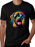 Cool Dog Graphic Tee - Black