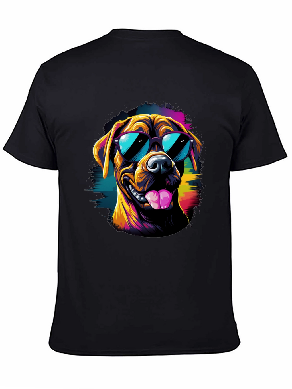 Cool Dog Graphic Tee - Black