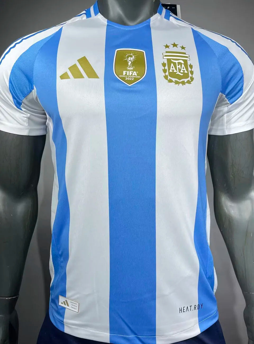 CAMPEONES DEL MUNDO 3 Stars Argentina Home Player Version Jersey 2024/25 (Have FlFA World Champion 2022 球员版有胸前章) ★★ Back
