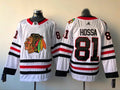 Men's Chicago Blackhawks Marian Hossa #81 White Breakaway Player Jerseys