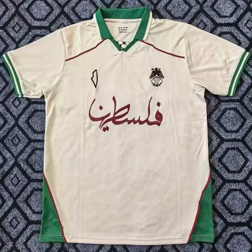 2025/26 Palestine Middel #17 Away Fans Soccer Jersey Front