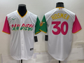 Men's San Diego Padres Eric Hosmer #30 White Player Stitched Jerseys