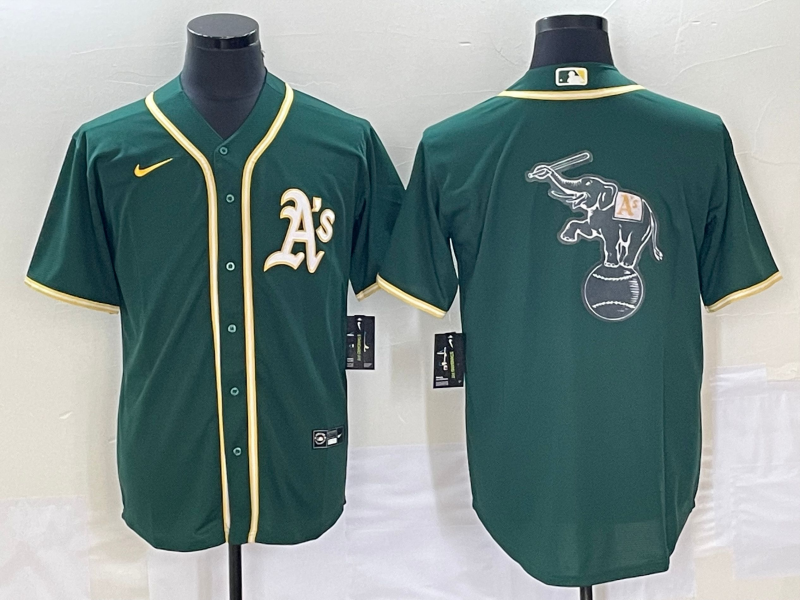 Men's Oakland Athletics Kelly Green Replica Game Jerseys