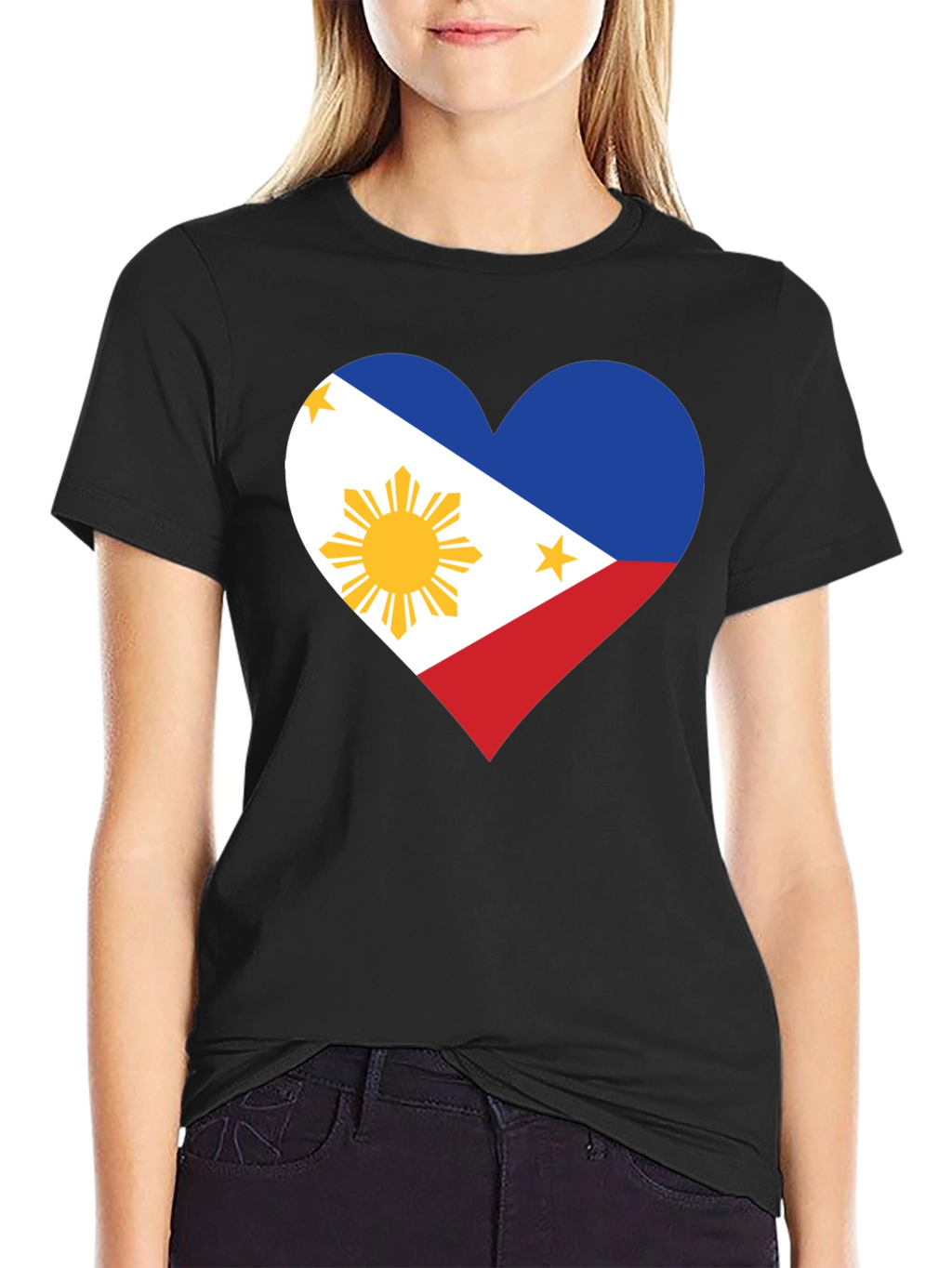 Philippine Flag Heart Graphic Tee