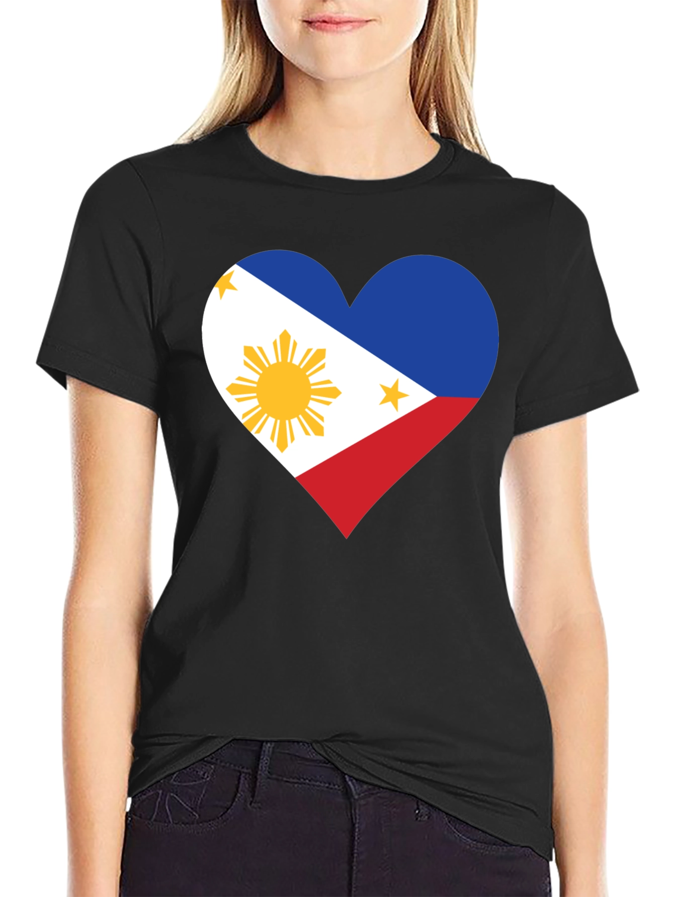 Philippine Flag Heart Graphic Tee