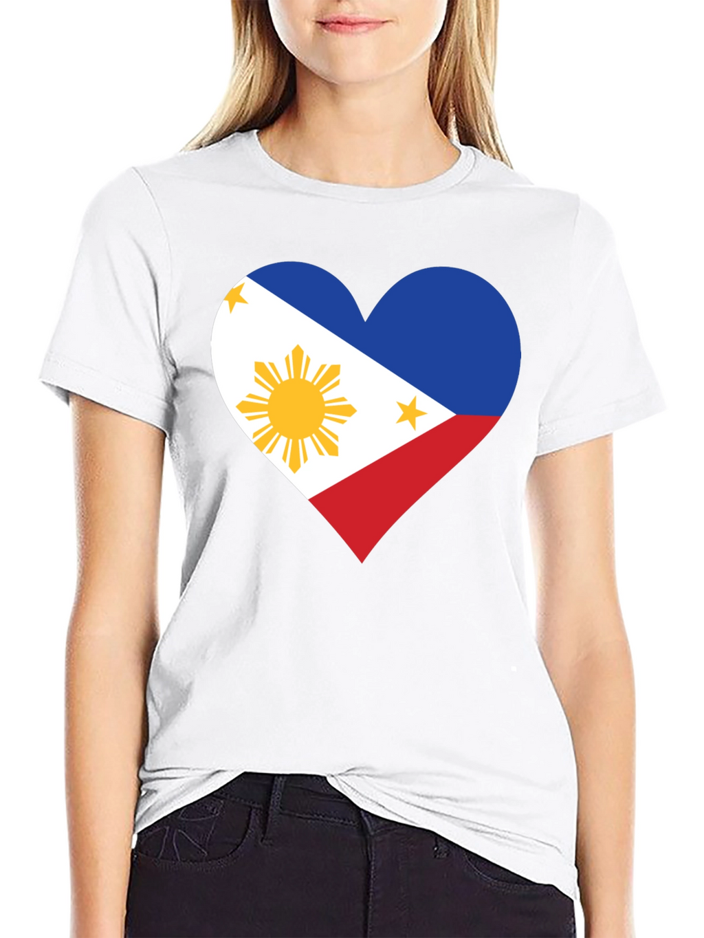 Philippine Flag Heart Graphic Tee