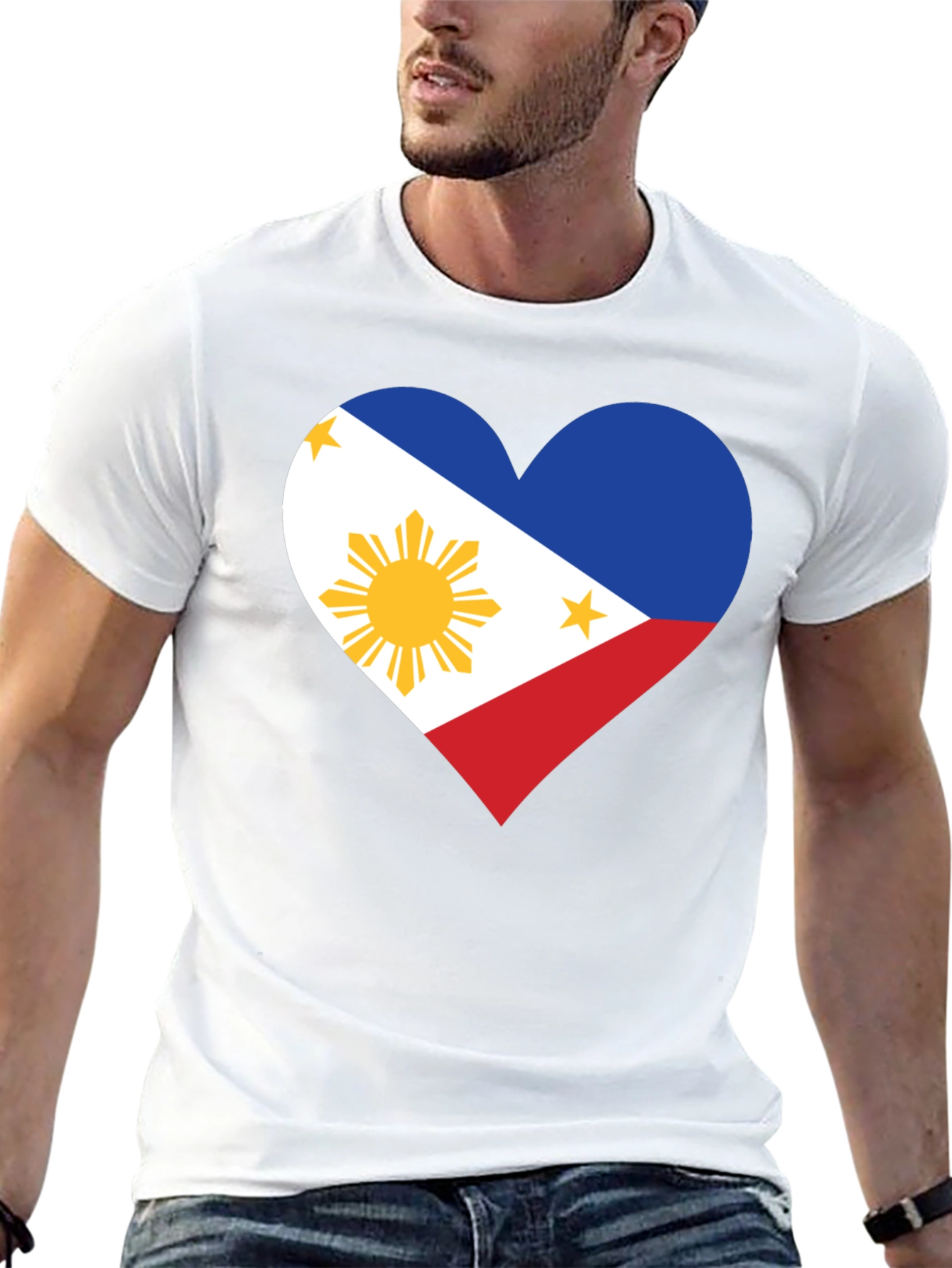 Philippine Flag Heart Graphic Tee