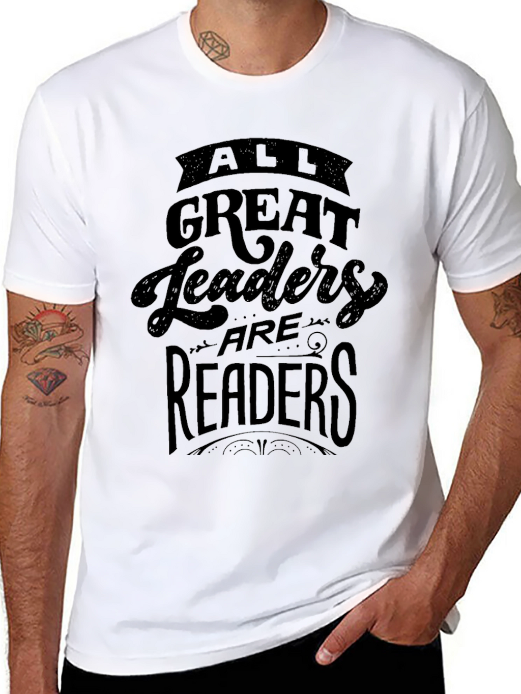 All Great Leaders Are Readers T-Shirt