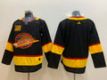 Men's Vancouver Canucks Black Blank Jerseys