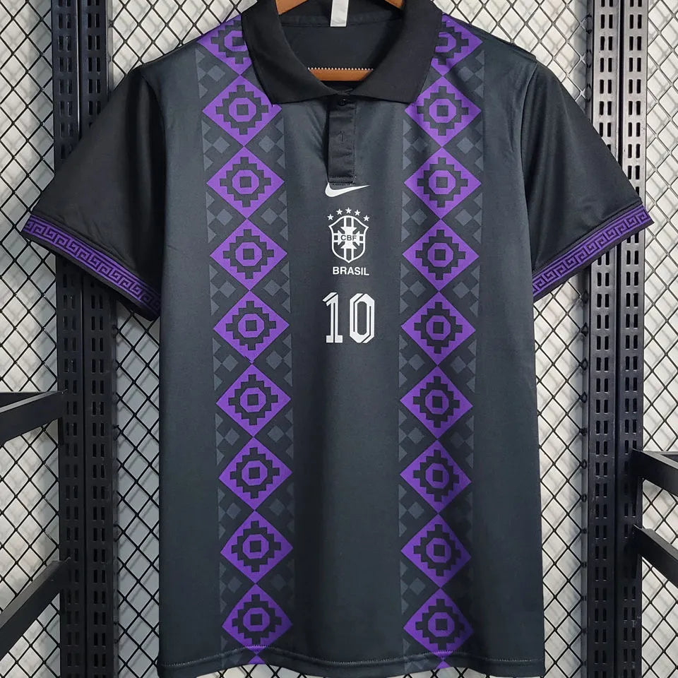 2023 Brazil Special Edition Black POLO Jersey Front