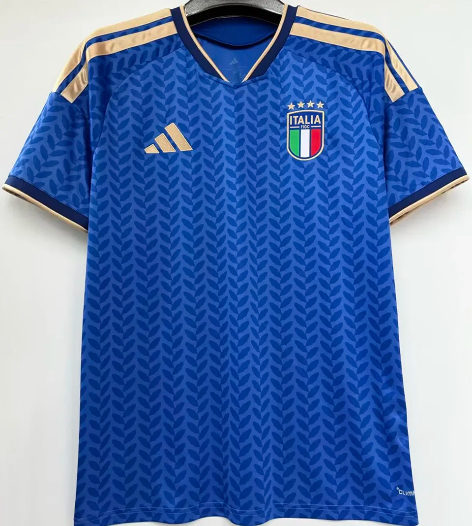 2026/27 Italy 1:1 Quality Home Blue Fans Soccer Jersey Detail 2