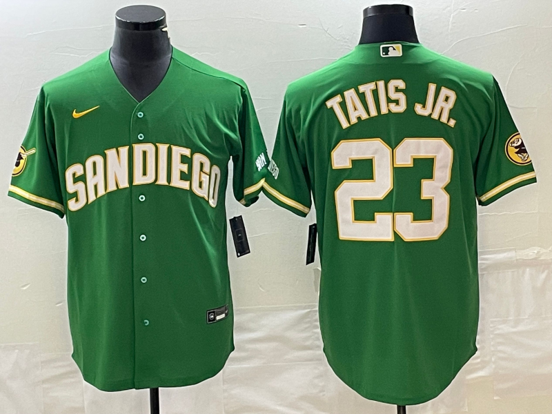 Men's San Diego Padres Fernando Tatis Jr. #23 Green Replica Player Jerseys