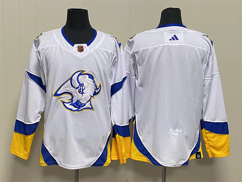 Men's Buffalo Sabres White Alternate Premier Breakaway Blank Jerseys