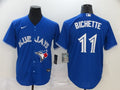 Men's Toronto Blue Jays Bo Bichette #11 Blue Replica Baseball Jerseys