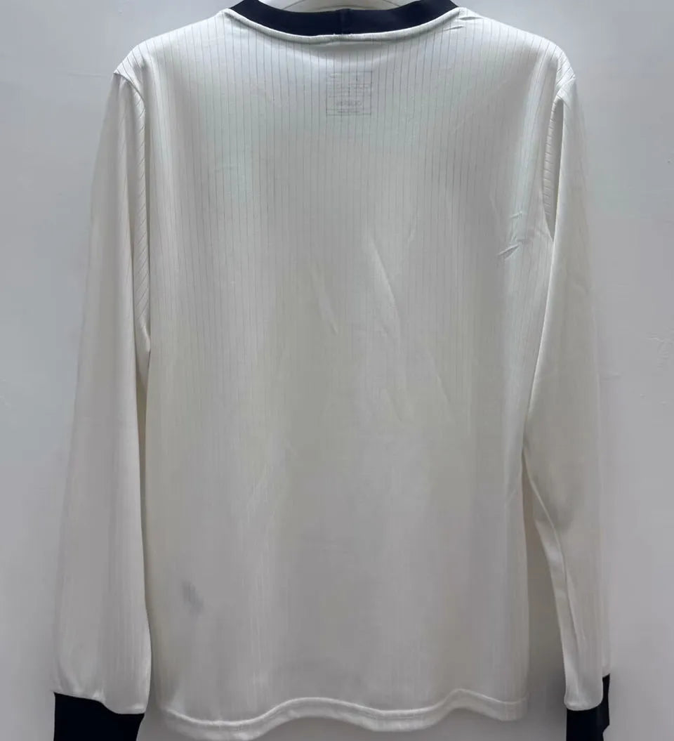 2025 Germany 125Th White Fans Long Sleeve Soccer Jersey Back