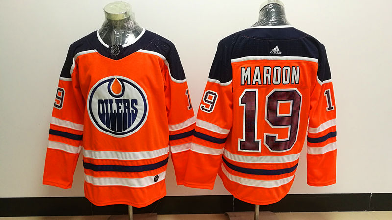 Men's Edmonton Oilers Pat Maroon #19 Orange Breakaway Player Jerseys