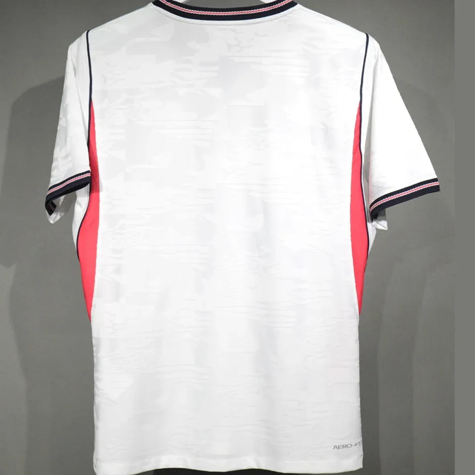 2026/27 England Home White Player Version Soccer Jersey Detail 1