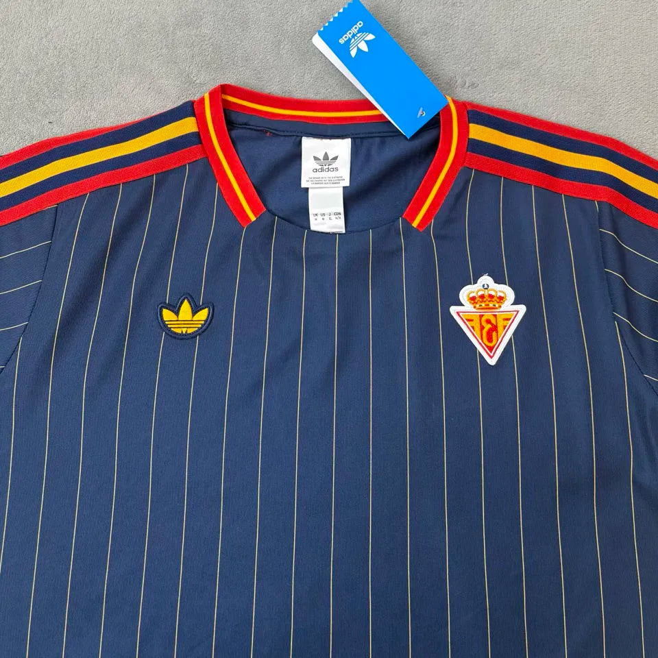 2026/27 Spain Retro Style Fans Soccer Jersey Detail 1