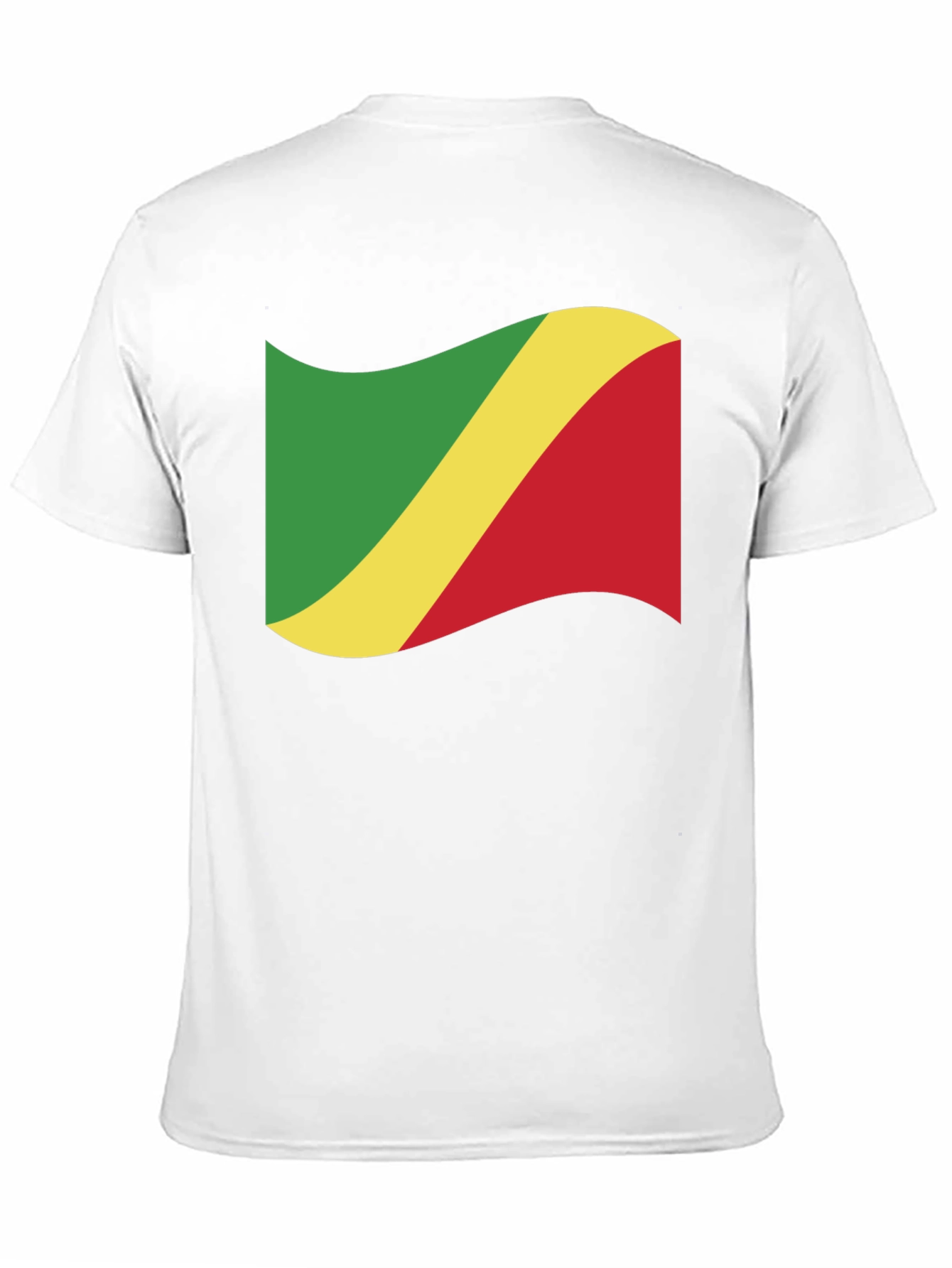 Republic of the Congo Flag Black T-Shirt