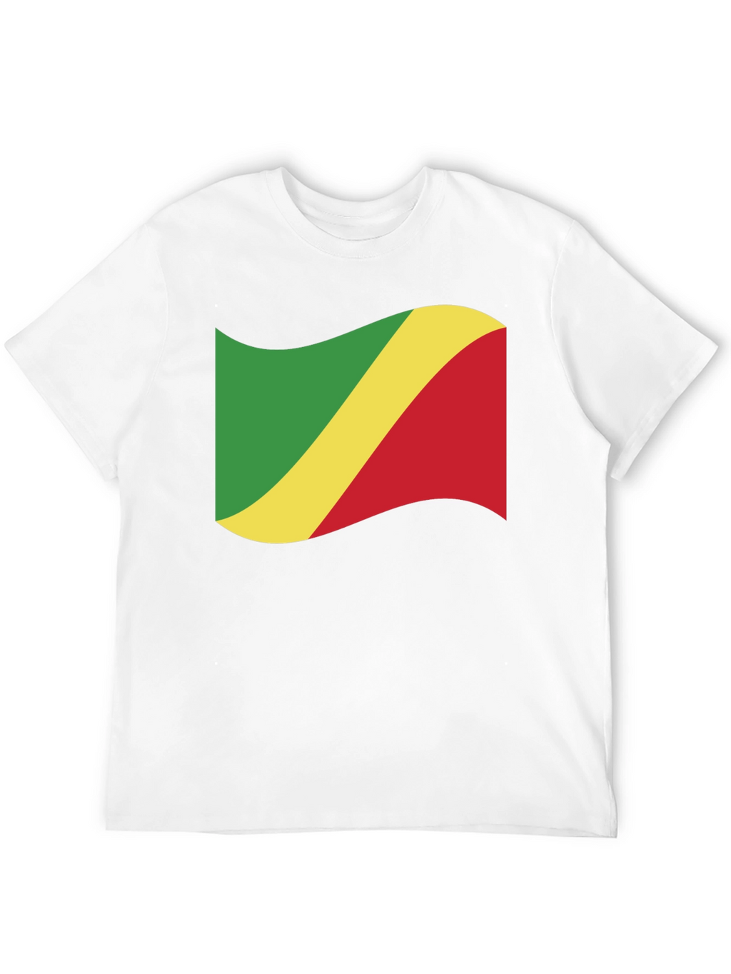 Republic of the Congo Flag Black T-Shirt