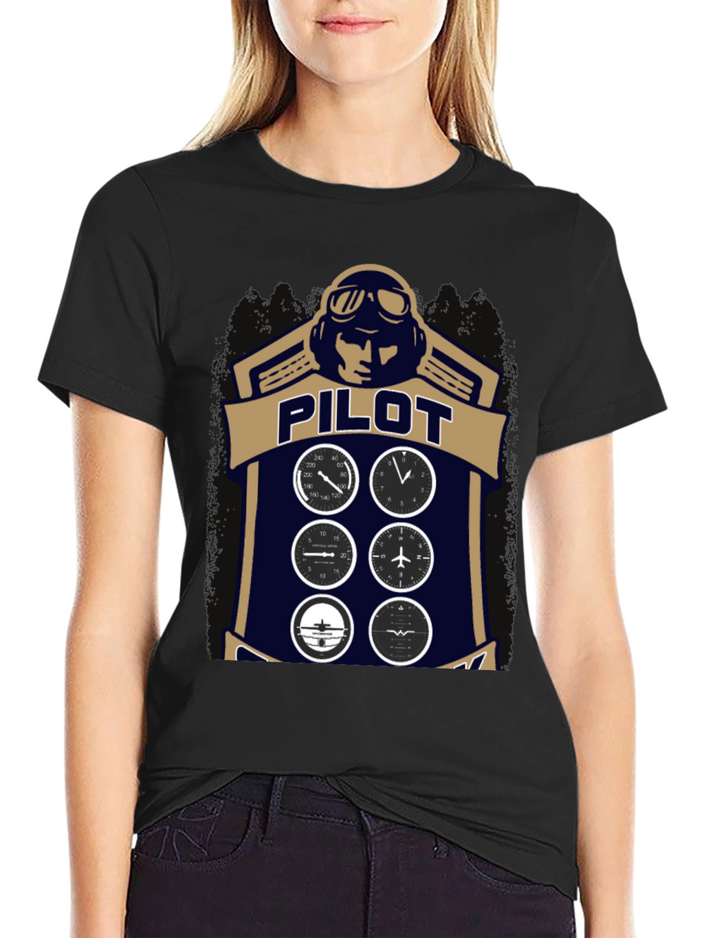 Pilot Aviation Graphic T-Shirt