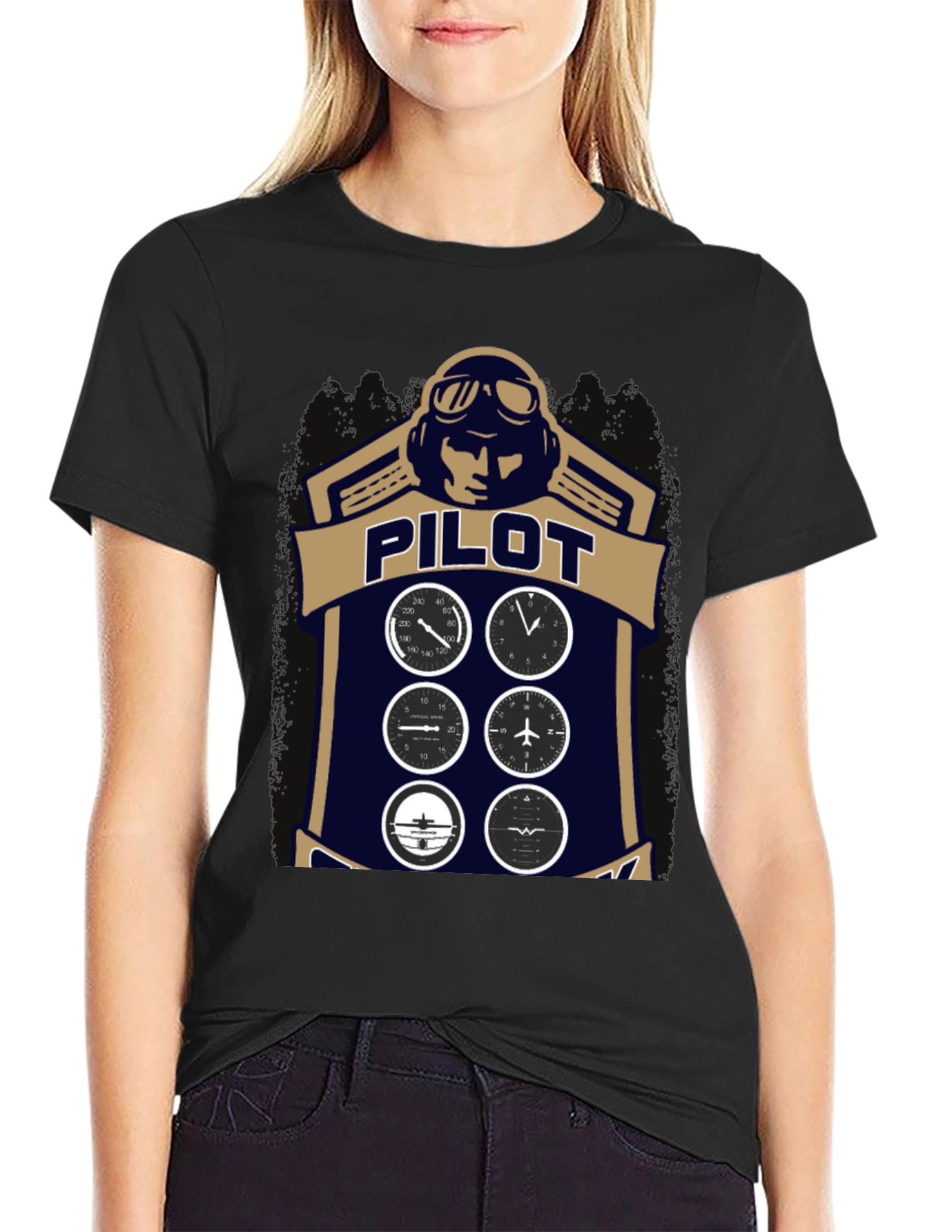Pilot Aviation Graphic T-Shirt